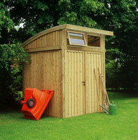 abris jardin bois