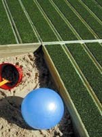 Terrasse bois et herbe synthétique