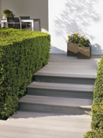 Terrasse composite gris clair 2m